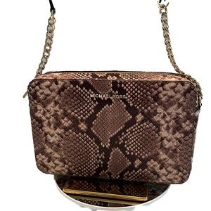 Michael Kors (Authentic) snake print crossbody